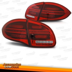 PILOTOS PORSCHE CAYENNE 10-15 FULL LED BAR DINÁMICOS ROJO