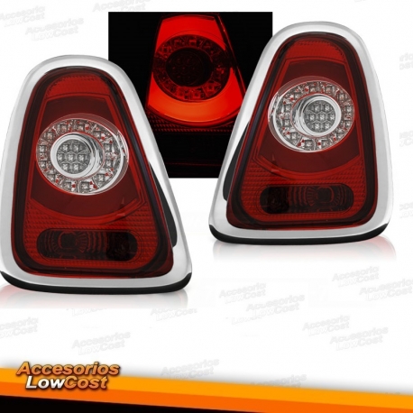 PILOTOS TRASEROS LED MINI COOPER R56,R57 10-14 ROJO/BLANCO LED BAR