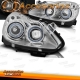 FARÓIS ANGEL EYES OPEL CORSA D, 06-. FUNDO CROMADO.