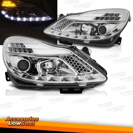 FAROLINS TRASEIROS LED / OPEL CORSA D 5P / 2006 BRANCO VERMELHO PRETO