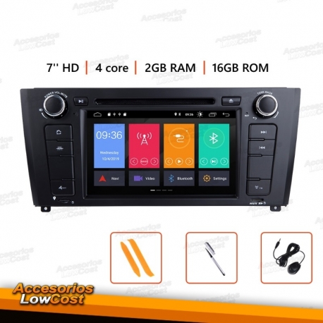 RADIO NAVEGADOR DVD GPS TÁCTIL 2DIN PARA BMW SERIE 1.