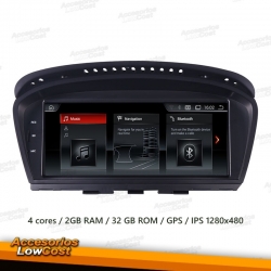 AUTO RADIO 2DIN 8" DVD GPS TIPO OEM / BMW E60 / 03-10
