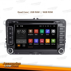 NAVEGADOR MULTIMEDIA 2DIN ANDROID 8.1 HD PARA VW SEAT SKODA.