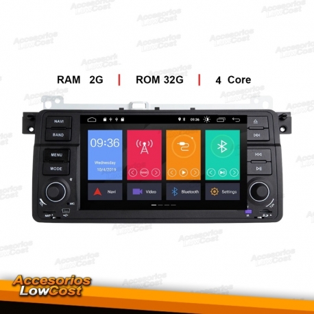 RADIO GPS DVD 2 DIN TACTIL 7 ANDROID ESPECIFICO BMW E46