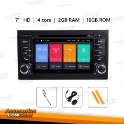 AUTO RADIO ANDROID 2DIN 7" DVD USB GPS TIPO OEM / AUDI A4 B6 B7