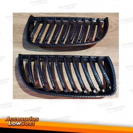 GRELHAS FRONTAIS CARBON LOOK BMW E90 / 05-08