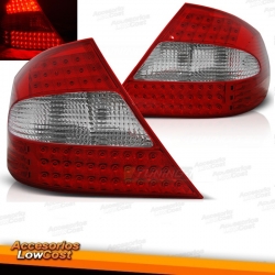 PILOTOS MB CLK W209 05-10 LED ROJO CROMO