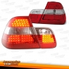 PILOTOS LED BMW  E46, 98-01 SOLO BERLINA - CRISTAL CLARO ROJO BLANCO