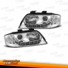 FAROS LUZ DIURNA LED AUDI A6 4B (97-01). CROMO