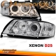 FARÓIS ANGEL EYES / AUDI A6 4B / 99-01 PRETO CROMADO