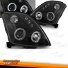 FARÓIS ANGEL EYES COM PROJETOR SUKUZI SWIFT. FUNDO PRETO