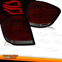 PILOTOS LED BAR MERCEDES W164 ROJO AHUMADO