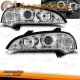 FAROIS ANGEL EYES OPEL TIGRA 94-00. FUNDO CROMADO