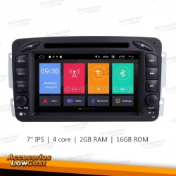 RADIO NAVEGADOR DVD GPS TACTIL 2DIN PARA MERCEDES CLASE C Y E.