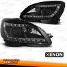 FARÓIS XENON D1S COM LUZ DIURNA LED /  MERCEDES C W204 / 07-11 FUNDO PRETO