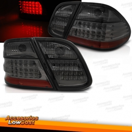 FAROLINS TRASEIROS LED / MERCEDES CLK W208 / 97-02 ESCUROS