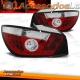 FAROLINS TRASEIROS LED / SEAT IBIZA 3P 08+ VERMELHO BRANCO