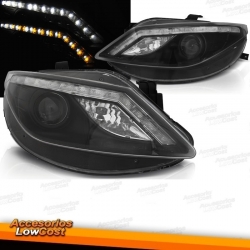 FAROS SEAT IBIZA 6J 08-12 LUZ DIURNA FONDO NEGRO