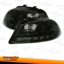 FAROS CON LUZ DIURNA LED FONDO NEGRO