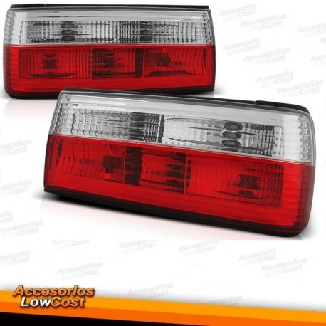 PILOTOS TRAS. BMW E30, 87-90, ROJO- BLANCO - +CABRIO+TOURING 90-93