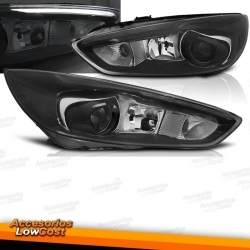 FORD FOCUS MK3 14-18 FAROS TRU DRL NEGROS LED OEM