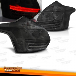 PILOTOS FORD FOCUS MK3 11-14 LED FONDO CROMO AHUMADO