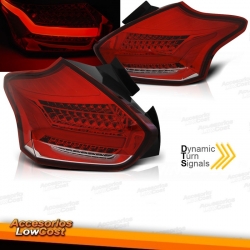 PILOTOS LED BAR FORD FOCUS 3 HATCHBACK 15-18 INTERMITENTE LED DINAMICO