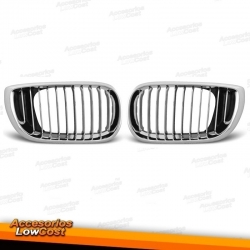 GRELHAS FRONTAIS  BMW E46 BERLINA / TOURING / 01-05 CROMADA