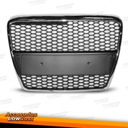 PARRILLA CENTRAL AUDI A6 4F 04-10 LOOK S6 BORDE CROMO