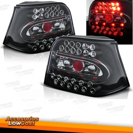 PILOTOS TRAS. LED GOLF 4, 97-03 LIMOUSINE - CRISTAL CLARO- NEGRO