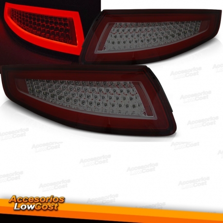 PILOTOS PORSCHE 911 997 04-09 LED BAR DINÁMICOS ROJO AHUMADOS