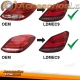 PILOTOS LED MERCEDES CLASE C W205 SEDAN 14-18 ROJO BLANCO