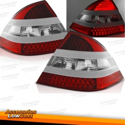 PILOTOS TRASEROS LED MERCEDES W220 S-KLASA 09.98-05.05 ROJO/BLANCO LED