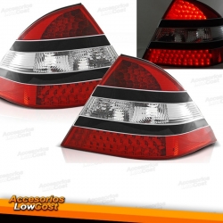 PILOTOS TRASEROS LED MERCEDES W220 S-KLASA 09.98-05.05 RED NEGRO LED