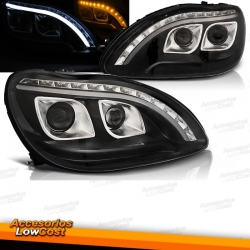 FAROS MB CLASE S W220 98-05 TUBE LIGHT FONDO NEGRO