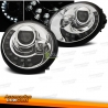 FARÓIS LUZ DIURNA LED / VOLKSWAGEN BEETLE / 95-05 FUNDO CROMADO