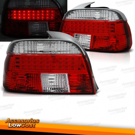 PILOTOS TRAS. E39, 95-00- LED- BRILLANTE ROJO-BLANCO