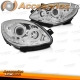 FARÓIS LUZ DIURNA LED TWINGO 07+++. FUNDO CROMADO