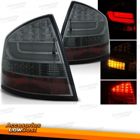 FAROLINS TRASEIROS LED / SKODA OCTAVIA KOMBI / 05+ PRETOS ESCURECIDOS