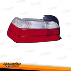 PILOTO TRASERO IZQUIERDO BMW SERIE 3 E36 LOOK M3 COUPE Y CABRIO (91-99), COLOR ROJO-BLANCO