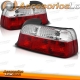 FAROLINS TRASEIROS BMW E36 2 PORTAS / 90-97 VERMELHO BRANCO