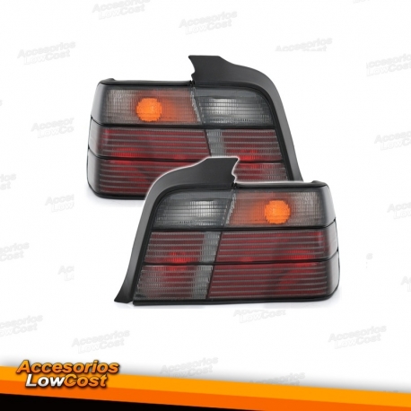 FAROLINS TRASEIROS BMW E36 4 PORTAS / 90-97 ESCURECIDOS