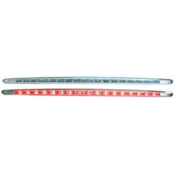 LUCES DE FRENO 207, 06->->-SOLO CC- LED- CRISTAL CLARO/CROMADO.