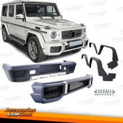 KIT CARROCERIA MB G W463 LOOK AMG G65 : PARAGOLPES FRONTAL + TRASERO + ALETINES