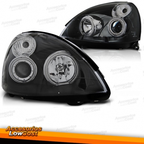 FAROIS ANGEL EYES CCFL / RENAULT CLIO / 01-05 FUNDO PRETO