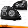 FARÓIS ANGEL EYES CCFL / RENAULT CLIO /  01-05 FUNDO PRETO