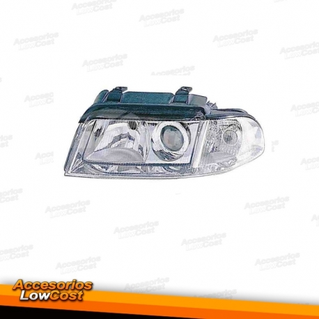 FAROL / OPTICA ESQUERDA / AUDI A4 B5 / 99-01 CROMADO OEM