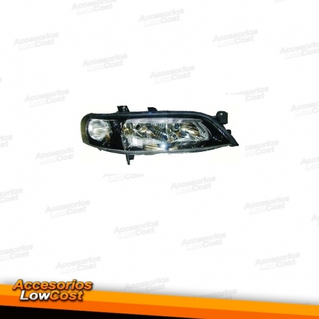 FAROL DIREITO / OPEL VECTRA B / 99-02 / FUNDO PRETO