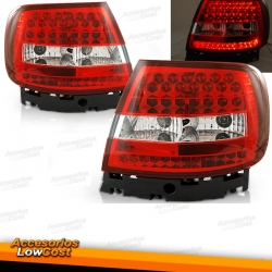 PILOTOS TRAS. A4, 94-00- CRISTALCLARO+LED- ROJO-BLANCO