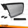PARRILLA FRONTAL AUDI A4 B8 08-11, NEGRO BRILLO, LOOK RS.